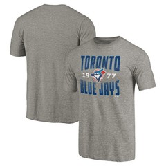 Men&rsquo;s Gray Toronto Blue Jays Cooperstown Collection Antique Stack Tri-Blend