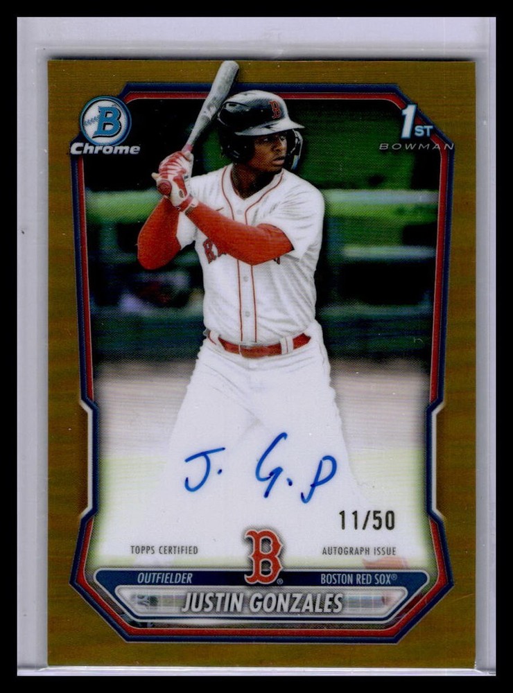 2026 Bowman – Justin Gonzales #CPA-JG True Gold Auto /50