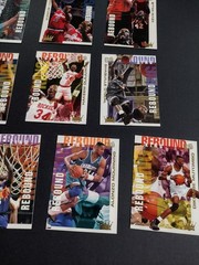 1994-95 FLEER ULTRA: REBOUND KINGS INSERT COMPLETE SET 1-10 (NEAR MINT!)