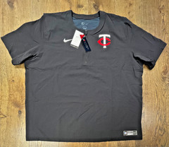 NWT Nike Minnesota Twins Authentic Collection Black Dri-FIT Quarter-Zip Men 3XL