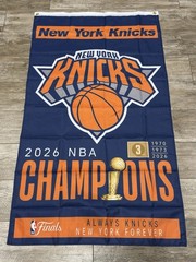 NEW YORK KNICKS 2026 NBA CHAMPIONS FLAG BANNER – 3×5 FT