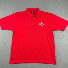 Vintage Nike Golf Gonzaga Bulldogs Polo Shirt Mens XL Dri-Fit Basketball Red NWT