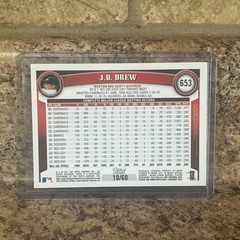 J.D. Drew Boston Red Sox 2011 Topps Black #653 SN /60