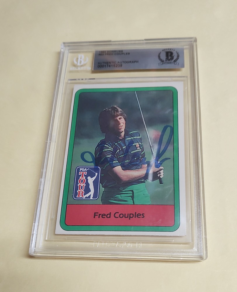 Fred Couples Signed 1982 Donruss Golf #53 AUTO BGS BECKETT Authentic Autograph