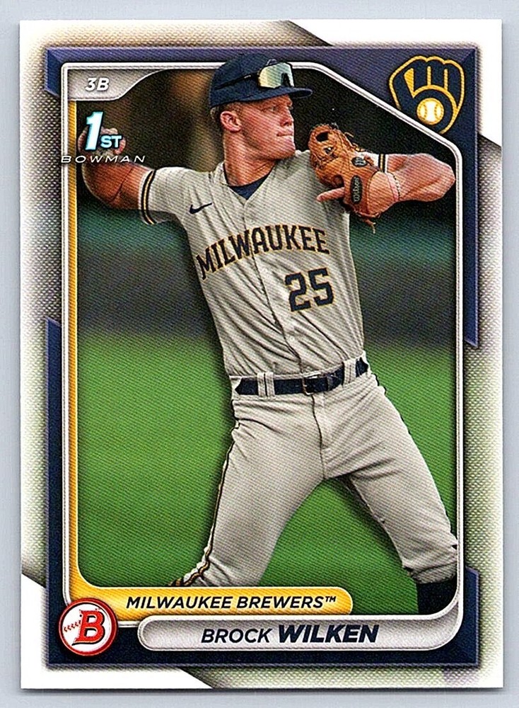 BROCK WILKEN BREWERS RC 1st card 2024 BOWMAN PROSPECTS #BP-86