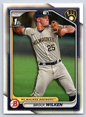 BROCK WILKEN BREWERS RC 1st card 2024 BOWMAN PROSPECTS #BP-86