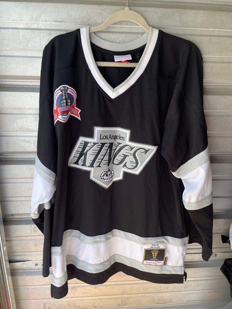 Los Angeles Kings Rob Blake Mitchell & Ness 1992/93 Blue Line Jersey Men&rsquo;s Sz XL
