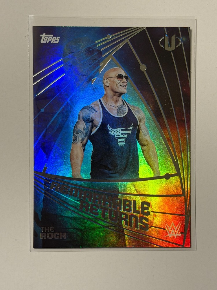 The Rock 2025 Topps WWE Universe Remarkable Returns #RRE-1