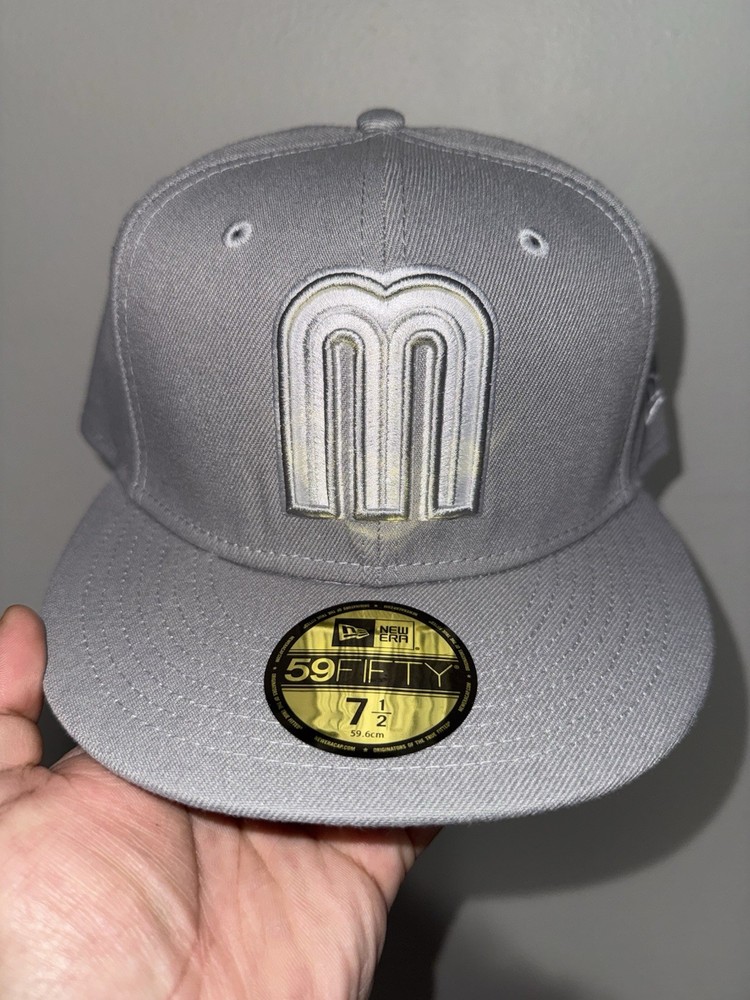 Mexico WBC World Baseball Classic Fitted Hat New Era 59FIFTY Gray Grey
