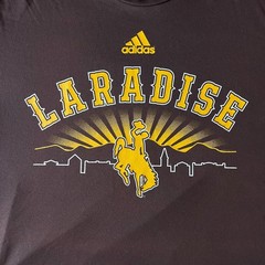 Univ. of Wyoming Cowboys LARADISE Adidas Athletic Performance Tee Player Worn XL