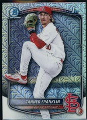 2025 Bowman Draft #BDC-90 Tanner Franklin Chrome Mojo Refractor