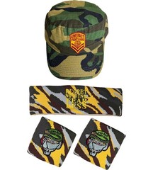 John Cena Live Fast Fight Hard Hat and Headband Wristband Combo