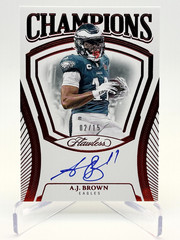 2025 Panini Flawless Football A.J. Brown Eagles CH-AJB Ruby /15