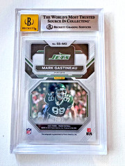 Mark Gastineau, Panini Prizm Blue Ice, 60/99 Autographed BECKETT 10 Card, , ,