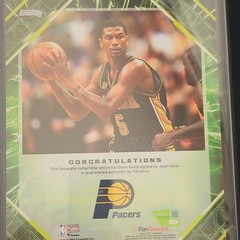 Brand New 2025/2026 Emanates Jalen Rose SIGNED – Fanatics Authentic Autograph