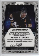 2024 Leaf Metal Legends Green Crystals 3/5 Kevin Stevens #BA-KS1 Auto 1q2