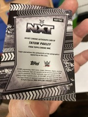 2026 Topps Chrome WWE Tatum Paxley Autograph 68/99 Green Refractor NXT