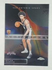 Dylan Harper 2025-26 Topps Chrome Activators AC-12 RC San Antonio Spurs