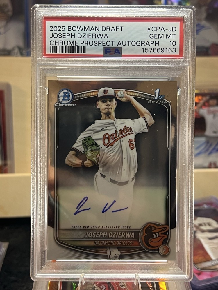 2025 Bowman Draft Joseph Dzierwa Auto PSA 10