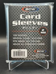 BCW Standard Penny Sleeves 100 ct Pack Clear Soft Card Protectors