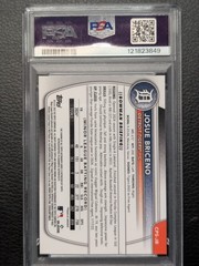 Josue Briceno 2025 Bowman Sapphire Chrome 1st Auto #CPS-JB Green /99 PSA 9