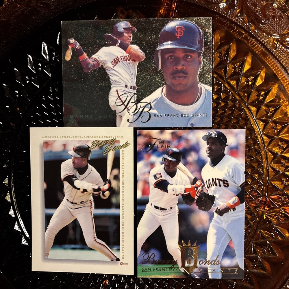 1994-95 Barry Bonds 3 Card Lot Flair Opee-chee