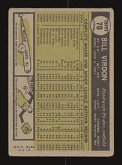 Bill Virdon 1961 Topps #70 TYW7