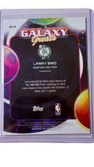 Larry Bird 2025-26 Topps Cosmic Chrome Galaxy Great Gold Interstellar GG10 01/50