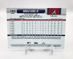 2026 Topps Chrome Baseball #124 (RayWave Refractor) RONALD ACUNA JR.
