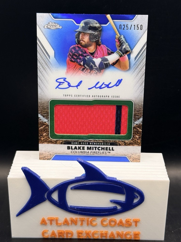 2025 Topps Pro Debut Blake Mitchell Jumbo Relic On Card Auto /150 SP KC Royals