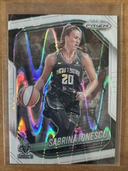 2025 Panini Prizm WNBA #19 Sabrina Ionescu White Seismic Prizms