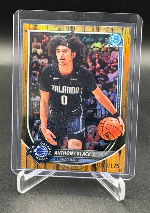 2025 Bowman U Chrome Anthony Black Orlando Magic Wood #BCV-96 /125