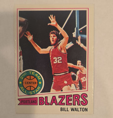 Topps 1977-78 Bill Walton Portland Trail Blazers #120 White Back Card