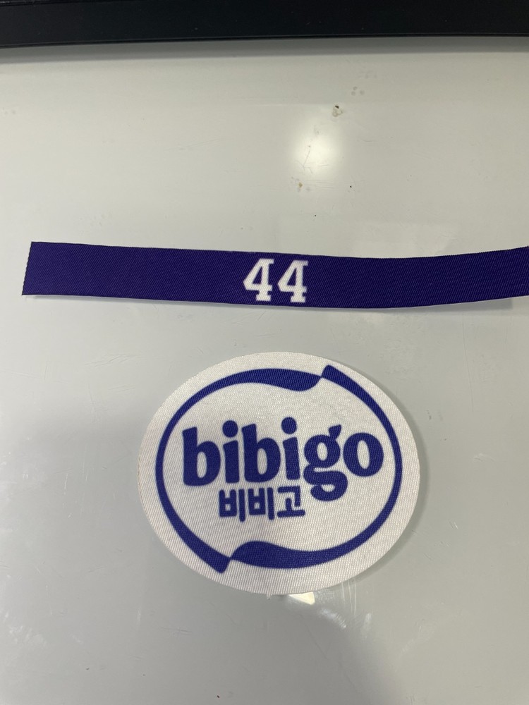2024 Lakers iron-on sponsor patch with strap