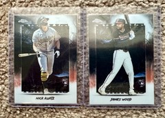 2025 Topps Chrome Night Terrors Insert Rookie Lot (2) James Wood Nick Kurtz RC