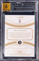 2019 Panini Flawless Pascal Siakam Championship Tag Auto 1/2 Bgs 8.5 10 Pop 1/1