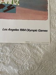 Vintage Billy Al Bengston 1984 Los Angeles Olympic Poster 24&Prime; x 36&Prime; Rare