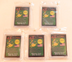 Lot of 5 Pro-Mold PC5II PC511 1-Screw Screwdown Reg. Sports Trading Card Holders