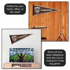 St. Bonaventure Bonnies 12 in X 30 in Logo College Pennant