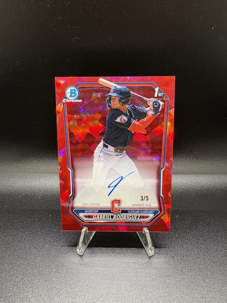 2026 Bowman Sapphire 1st Auto Red Gabriel Rodriguez /5