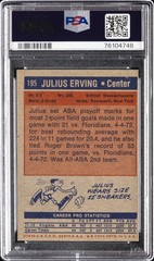 1972 TOPPS #195 JULIUS ERVING PSA 6