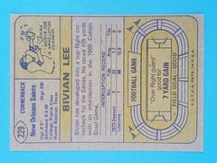 1974 TOPPS FOOTBALL #229 BIVIAN LEE HIGH GRADE EXCELLENT EX EX-MT