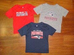 Toddler New England Patriots NFL 3-Pack Performance T-Shirt Set Navy/Red/Gray