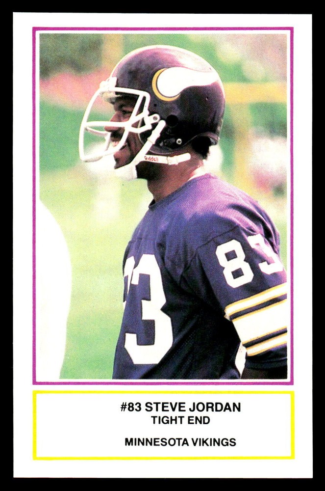 1984 Minnesota Vikings Police #13 Steve Jordan Football Card