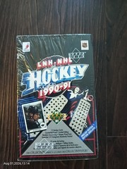 1990-91 Upper Deck NHL Hockey Low Series, English, Factory-Sealed Wax Box. MINT