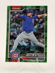 2026 Topps Series 2 Green Diamante #486 Justin Steele /99 MLB Chicago Cubs