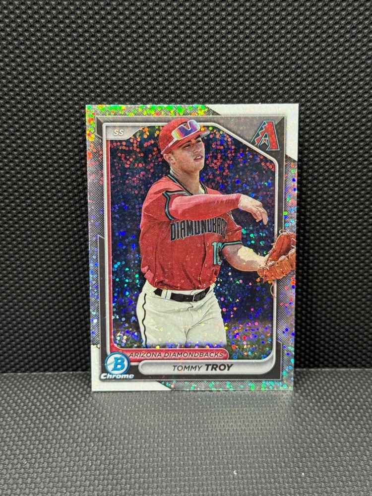 2024 Bowman Chrome Tommy Troy /299 Speckle Refractor #BCP-76 Diamondbacks