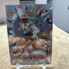 2025 Topps Resurgence #133 Matthew Golden Sky Blue & Pink Shock Refractor