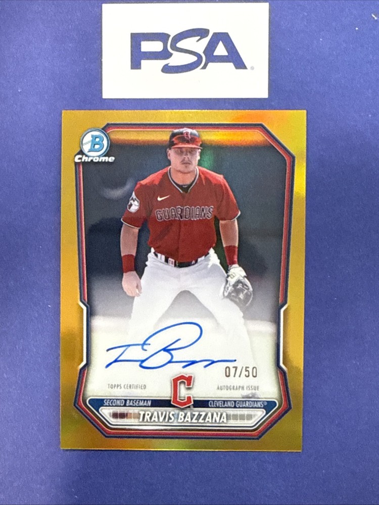 2026 Bowman Baseball – Travis Bazzana Auto Gold Chrome /50 CPA-TB