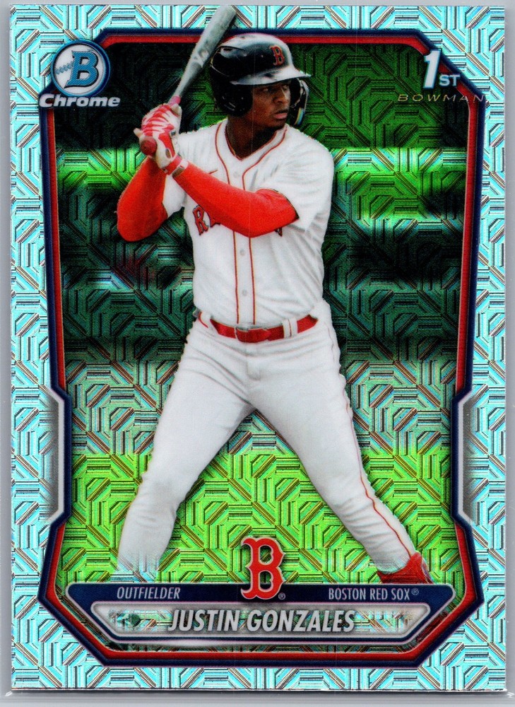 2026 Bowman #BCP-141 Justin Gonzales Chrome Prospects Mojo Refractor